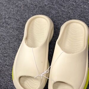 Stylish Cream Slide Sandals